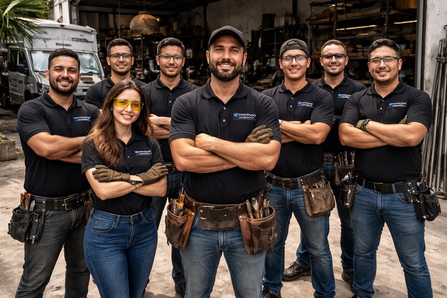 Equipo de Herrelandia trabajando